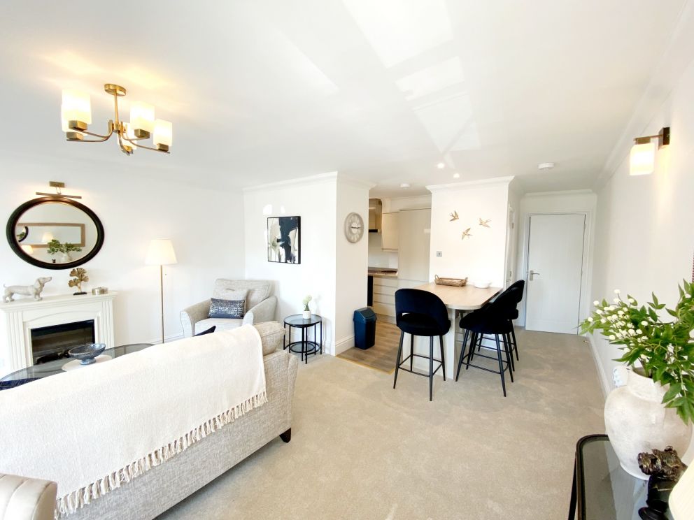 Open Plan Living Space - The Degas Sea View Suite at The Corbyn Head Apartments in Torquay