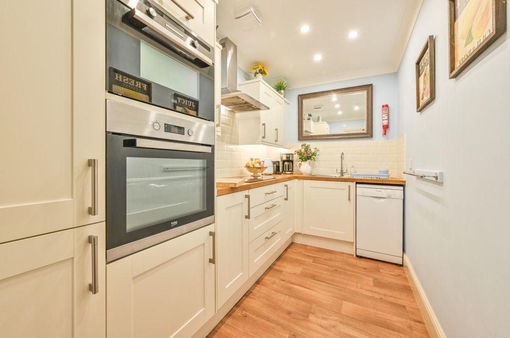 Apartment 3, The Muntham Luxury Holiday Rentals in Torquay. Modern kitchen with high quality fittings.