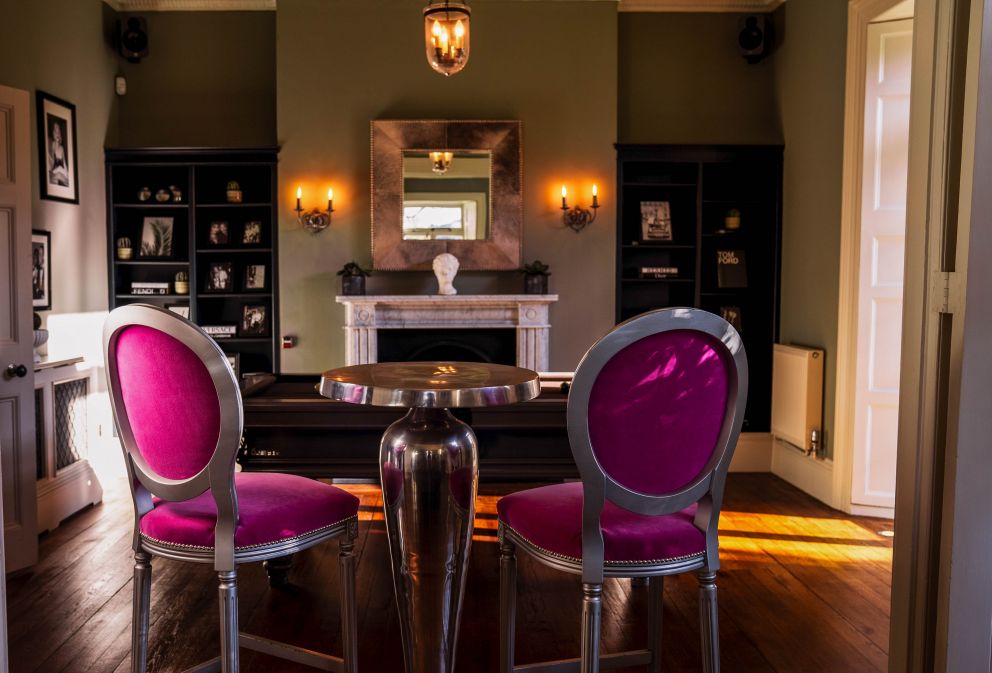 Room with pool table at St Anne's Manor