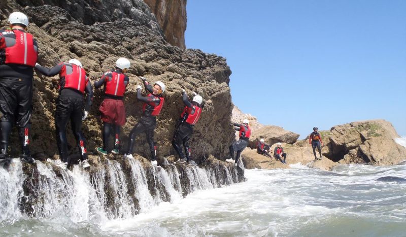 coasteering in Torquay as part of a sportcation or relactive break.