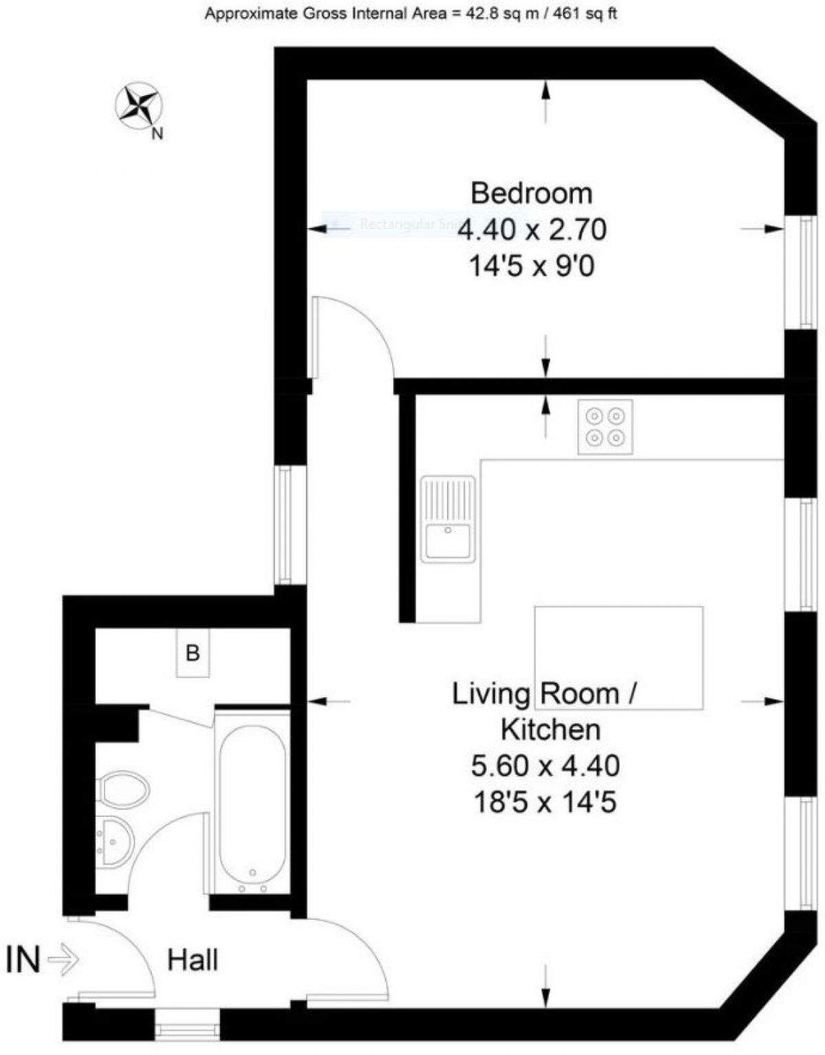 Meadfoot Bay Apartment at Hesketh Crescent - Floor Plan