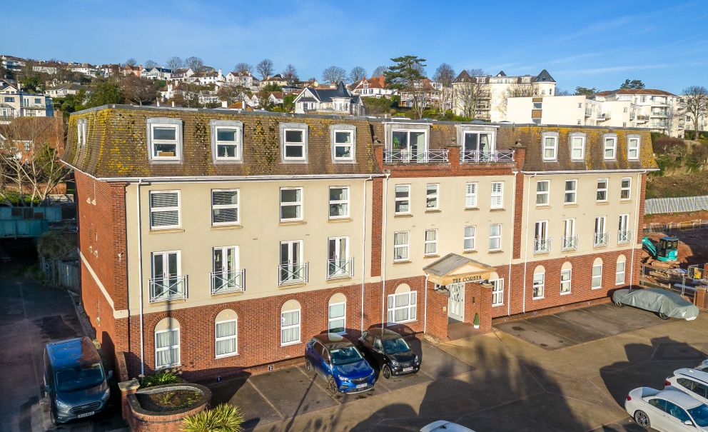 The Corbyn Apartments on Torquay seafront - English Riviera.