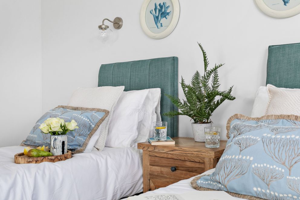 Second bedroom can be configured as two singles - Sea View Suite, The Corbyn Apartments, Torquay.